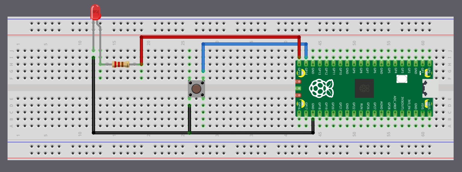 Button with Raspberry Pi Pico